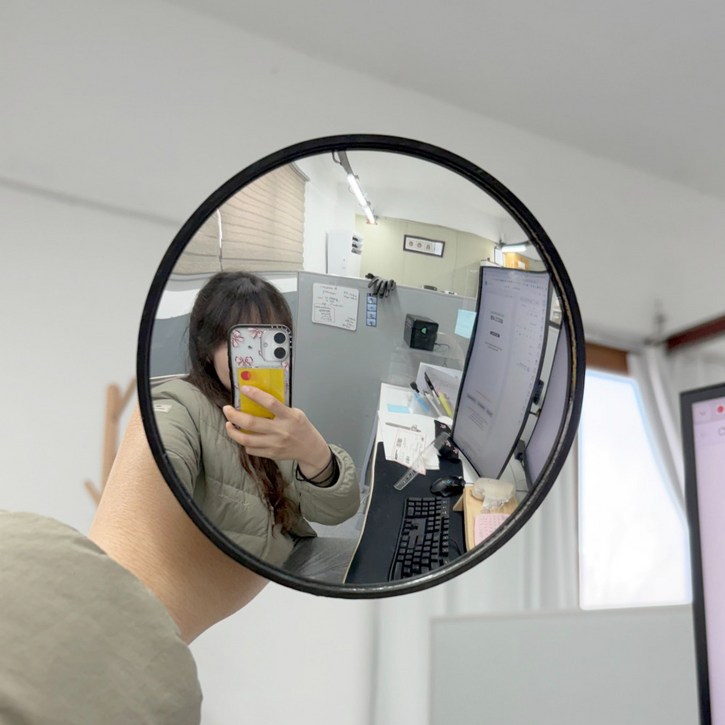 리브온 실내 감성 포토존 사각지대 흡착형 볼록 거울 반사경