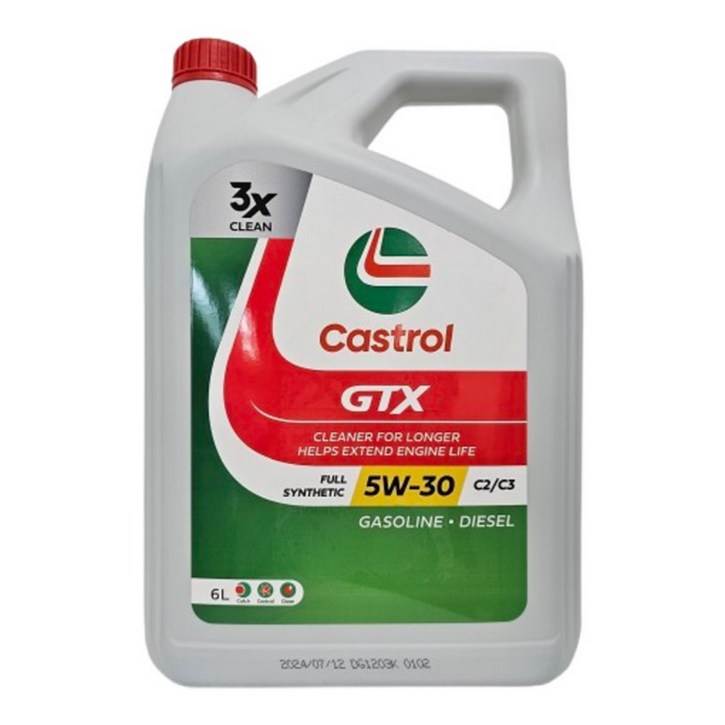 캐스트롤 GTX 5W30 C2C3 SP 6L 가솔린 디젤 DPF 겸용 합성엔진오일
