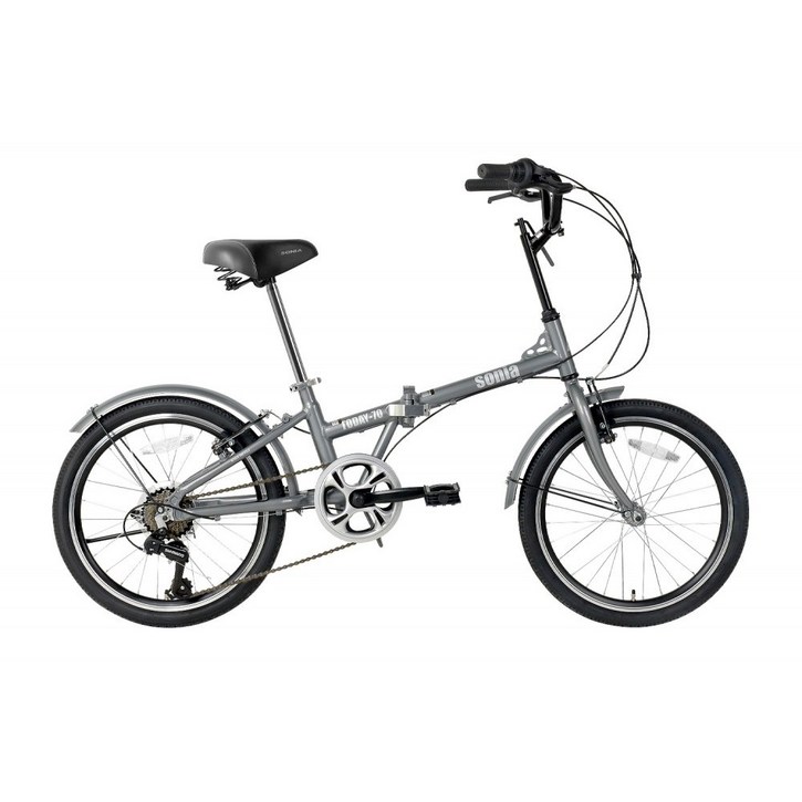 20인치 알루미늄 접이식 미니벨로 자전거 소니아 투데이70 실버, 1개, 160cm, 실버완조립