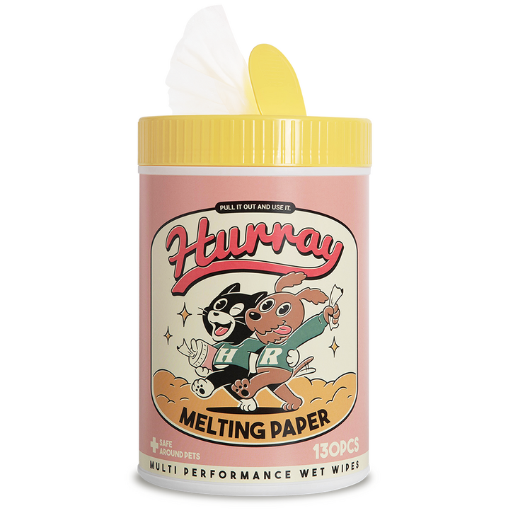 허레이 멜팅페이퍼 반려동물 물티슈 동물용의약외품 인증, 1개, 130개입