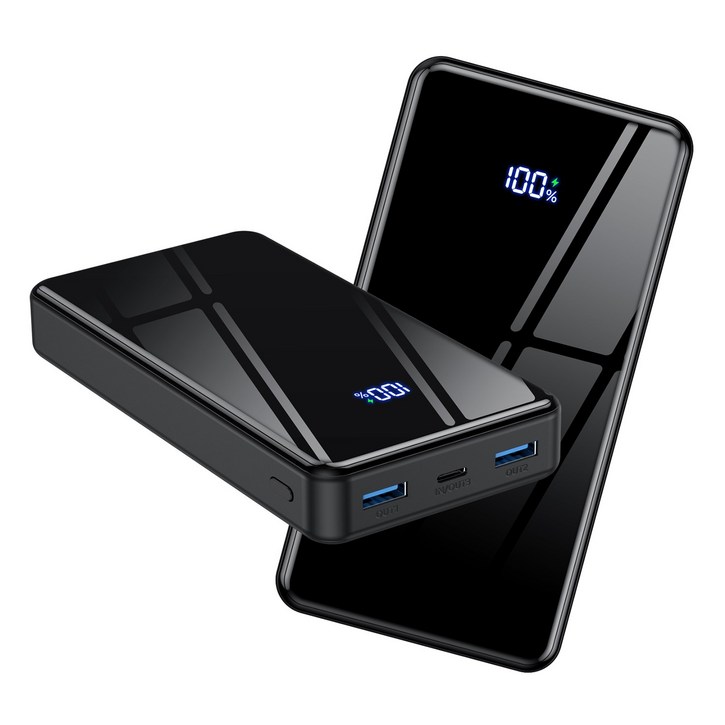 YINTO 대용량 보조배터리 고속충전 30000mAh PD 22.5W QC3.0 잔량표시, 블렉, JM5 YINTO 대용량 보조배터리 고속충전 30000mAh PD 22.5W QC3.0 잔량표시, 블렉, JM5