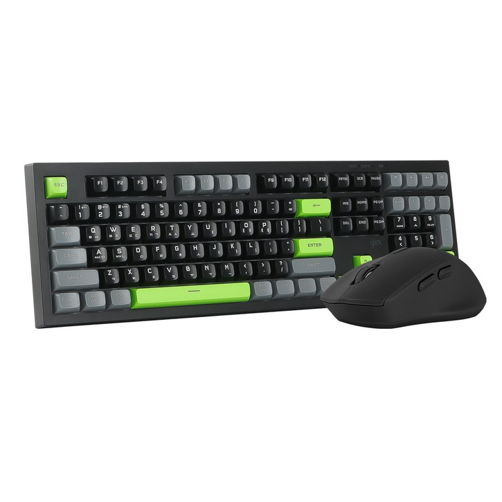 지클릭커 오피스프로 WMK50 사일런스 M 무소음 무선 블루투스 108 키보드 마우스 세트, 일반형, Poker Green 108키, WMK50 지클릭커 오피스프로 WMK50 사일런스 M 무소음 무선 블루투스 108 키보드 마우스 세트, 일반형, Poker Green 108키, WMK50