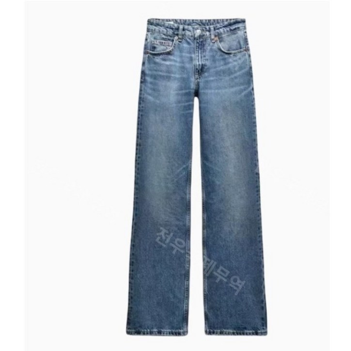ZARA 자라 미드라이즈 풀 렝스 진 6688/034  6688034