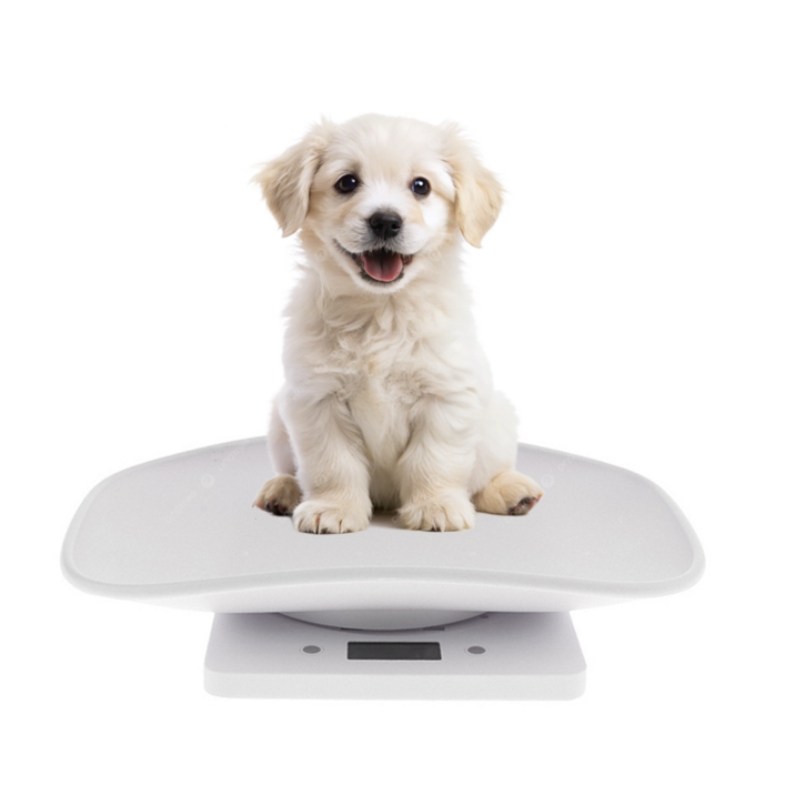 강아지체중계 고양이 애견 반려동물 체중계 10kg White