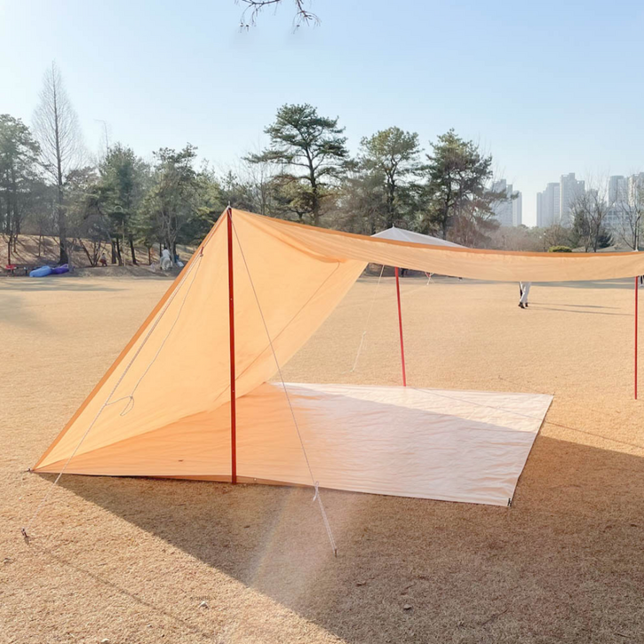 스케일온프 감성캠핑 텐트 전용 그라운드시트 방수포, 스페셜 베이지 8
