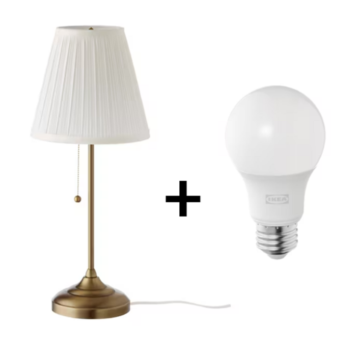 이케아 오르스티드 탁상스탠드  전구 세트
