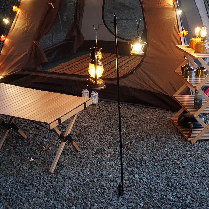 캠핑 파일드라이버 테이블 랜턴걸이 거치대