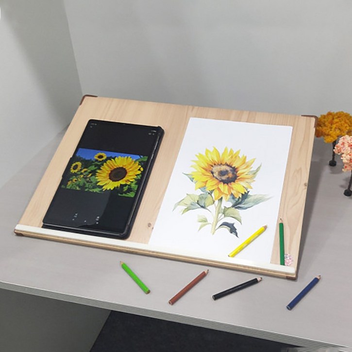 위즈독서대 수에이50 넓은 독서대 50S1 노트북거치대 hib949Fp