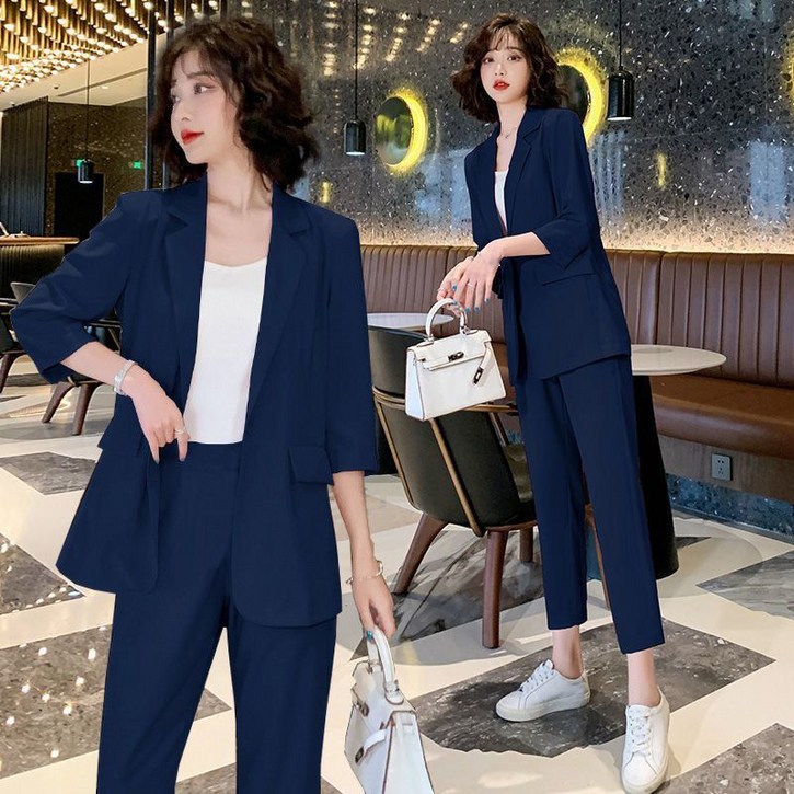 LUMORA 111 여성 빅사이즈 정장 쓰리피스 봄여름 유행 신상 패션 캐주얼 정장 X412Z LUMORA 111 여성 빅사이즈 정장 쓰리피스 봄여름 유행 신상 패션 캐주얼 정장 X412Z