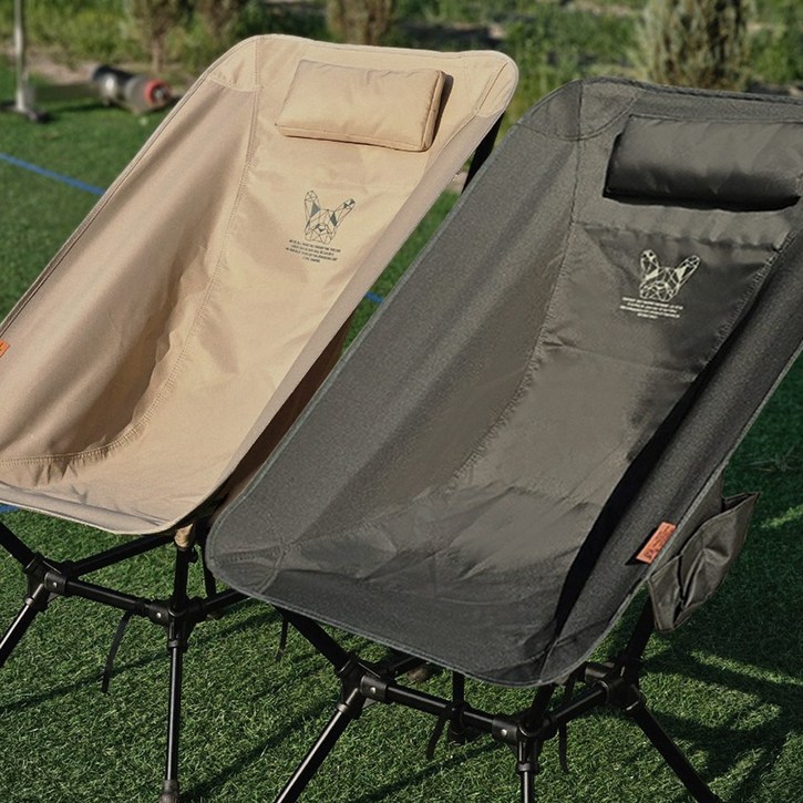 매드독캠프 캠핑 릴렉스 경량체어 카몬up70프레임 내하중 180kg, 매트블랙, 1개