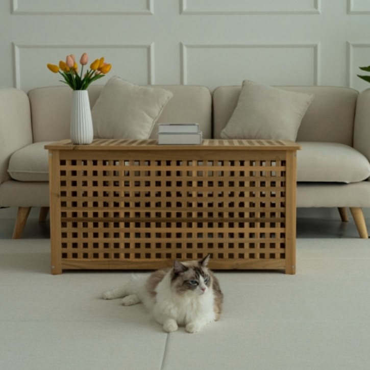 윈썸 고양이 스크래쳐 매트 거실 층간 소음 우다다 폴딩 매트 140 x 250, 1개, 아메리칸 쇼트 블랙