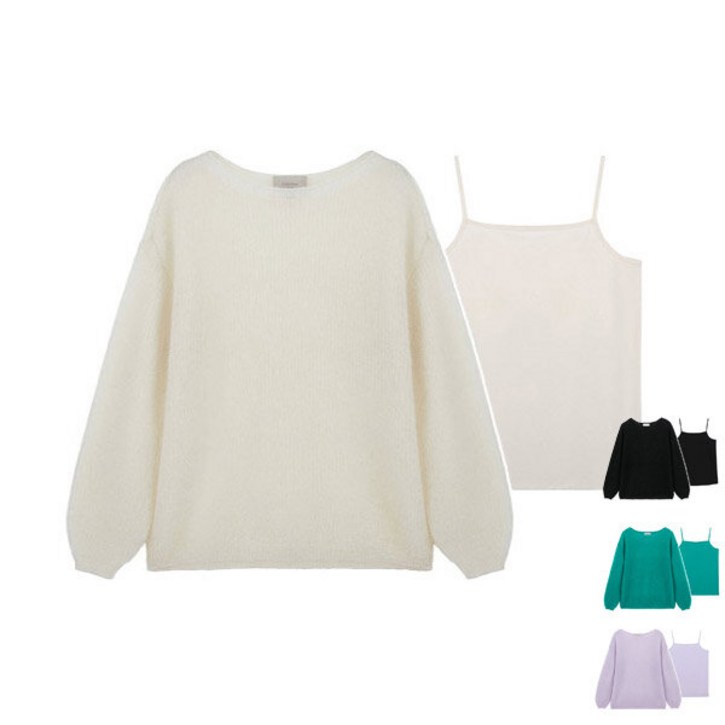 [레이나]브라베 모헤어 솜사탕 니트 2종세트