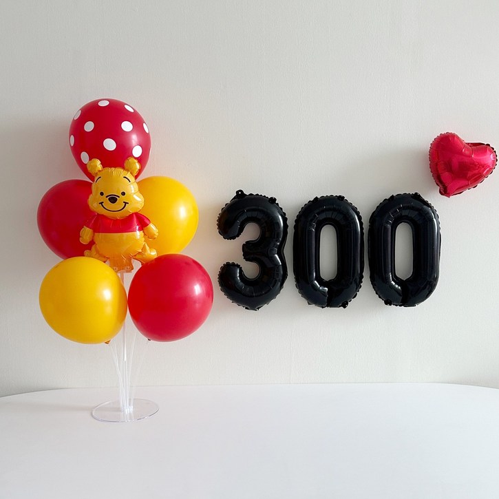 곰돌이푸 기념일 파티 풍선 세트