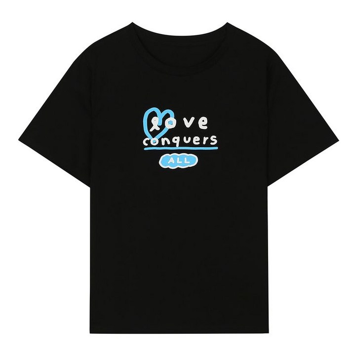 베스띠벨리 Love Conquers 프린팅 티셔츠 BIIBE2812