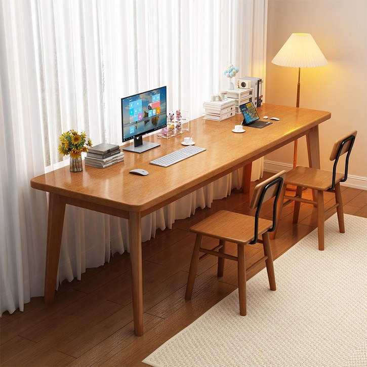 에코 소라노 엔틱 책상 다용도 테이블 플레인 원목책상