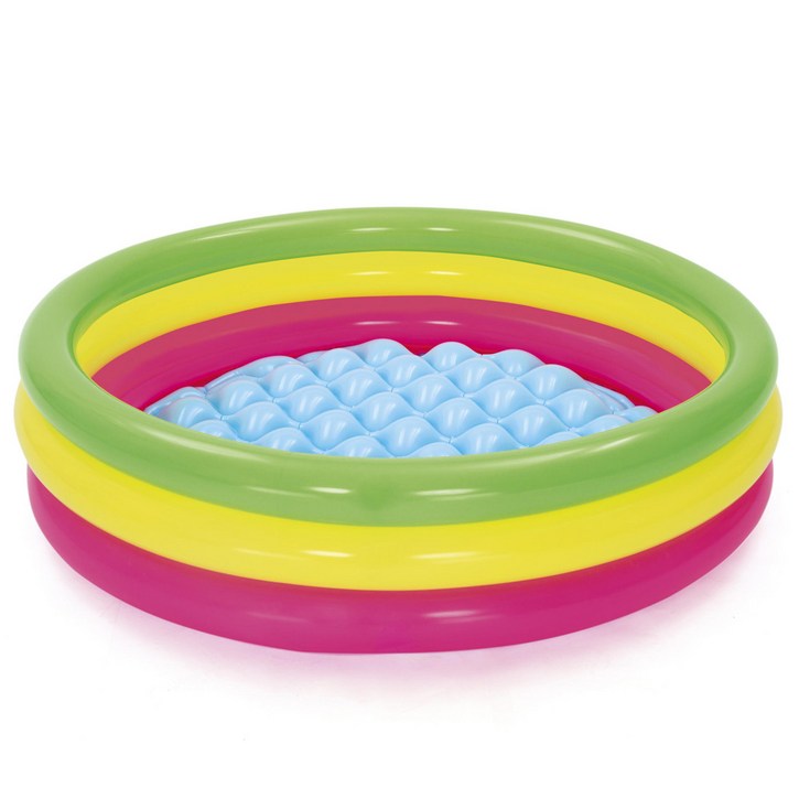 베스트웨이 3단 무지개 엠보싱 에어풀장 BW51104