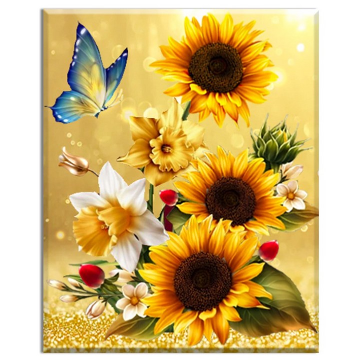 FASEN diy보석십자수 캔버스 형액자 세트 40cm x 50cm, FAN35, 1세트