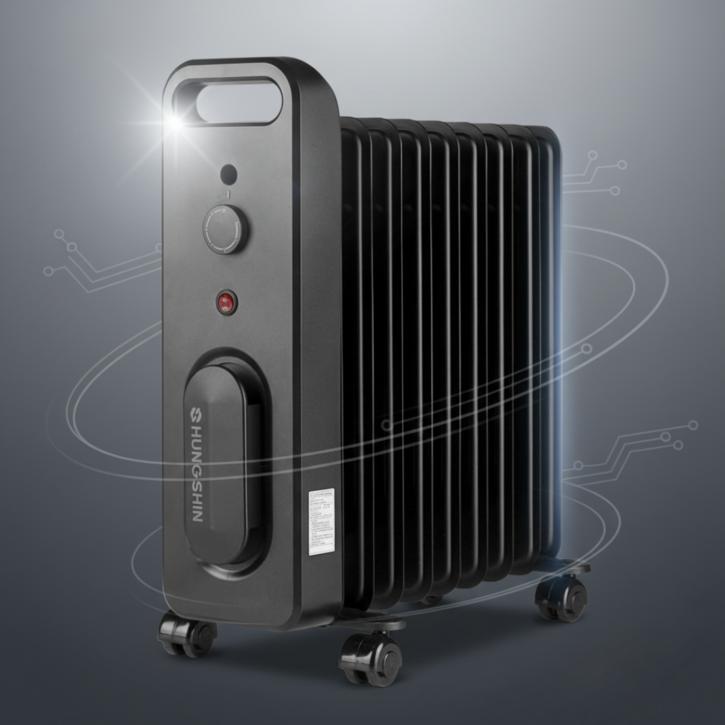 [50주년 가정용EDITION] 흥신 라디에이터 사무실 화장실 욕실 전기 난로 난방 ORRCY-09S, 9핀(1200W/3평)