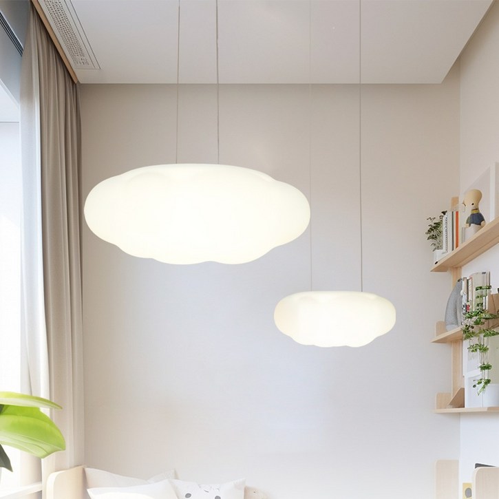 예스케이라이팅 구름 LED 펜던트 아이방 키즈등 인테리어 감성 조명 예스케이라이팅 구름 LED 펜던트 아이방 키즈등 인테리어 감성 조명