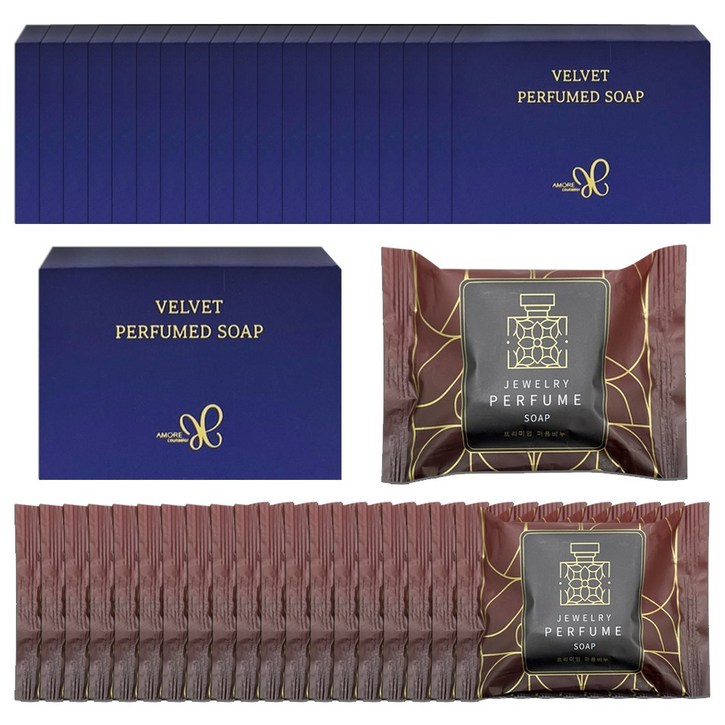 아모레 벨벳 퍼퓸드솝 20개 + 태광 주얼리 퍼퓸 향기 비누 20개