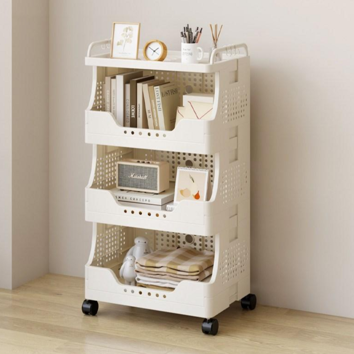 라보토리 이동식 틈새 접이식  수납  정리함  트롤리