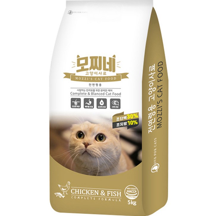 모찌네 전연령용 고양이 건식사료, 닭, 5kg, 1개 - 쇼핑뉴스