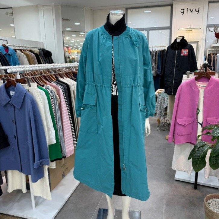 기비 지니 짚업 롱 원피스 G4SN124DG