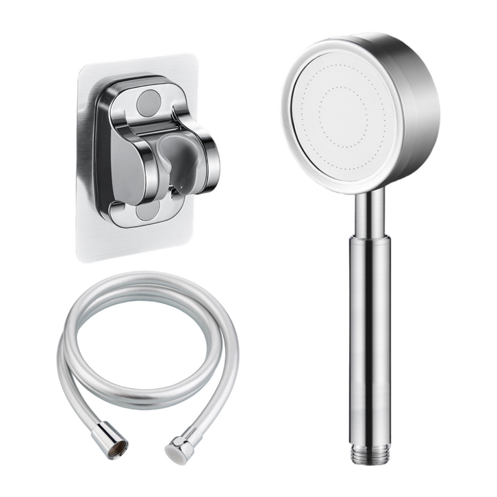 테시미스 수압상승 스텐 샤워기 세트 헤드 물때방지샤워호스, 1개, 실버