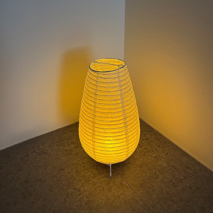 무선 종이 한지 인테리어 아카리 조명 디스램프 건전지포함, WARM