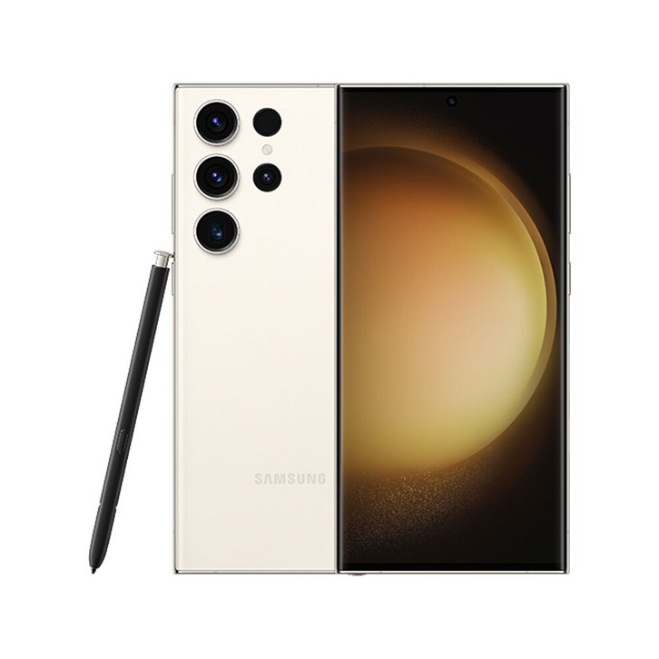 삼성 갤럭시 S23울트라 중고 공기계 핸드폰, 512GB, 크림리퍼급