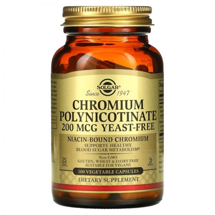솔가 니아신 1mg 크롬 폴리니코티네이트 200 mcg 100 식물성 캡슐 솔가 니아신 1mg 크롬 폴리니코티네이트 200 mcg 100 식물성 캡슐
