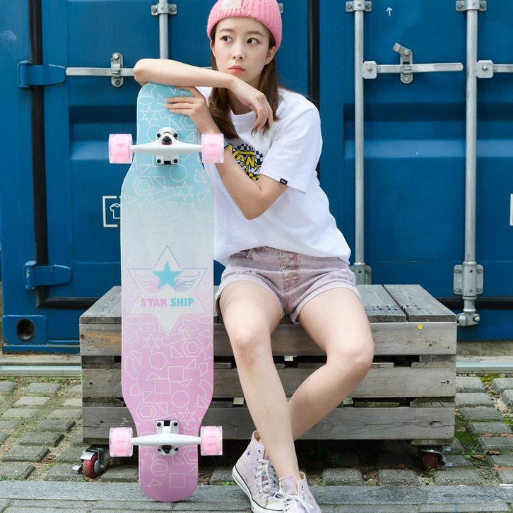 스타쉽 초보자 입문용 댄싱 롱보드 42인치 스케이트보드 LED 발광휠 가방 스타쉽 초보자 입문용 댄싱 롱보드 42인치 스케이트보드 LED 발광휠 가방