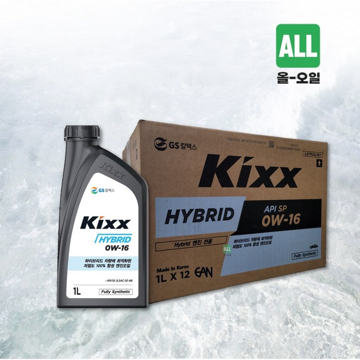 킥스 하이브리드 KIXX HYBRID 0W-16, 6개, 0w16, 1L
