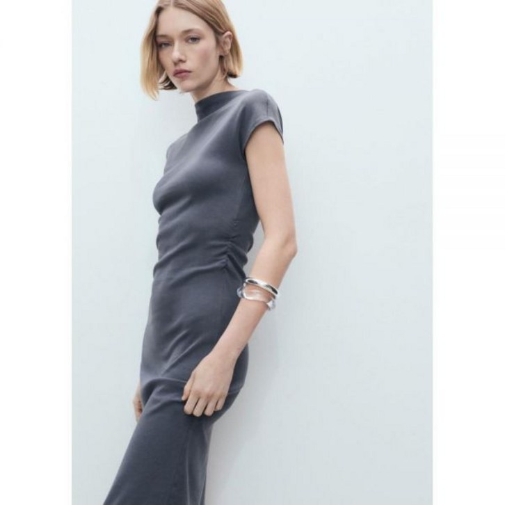 망고 MANGO WOMAN 드레스 CARROT Gray 87995741