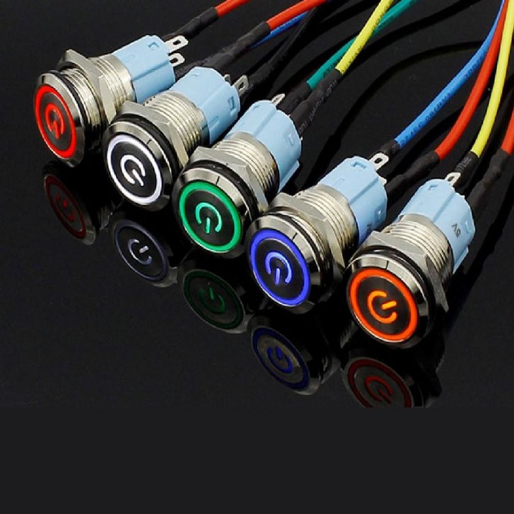 LED 3V 버튼 푸시 차량 스위치 소켓 전원 LED 3V 버튼 푸시 차량 스위치 소켓 전원