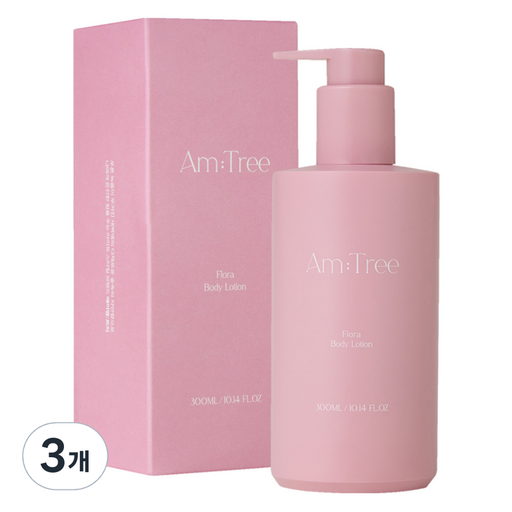 에이엠트리 퍼퓸 바디로션 플로라향, 300ml, 3개
