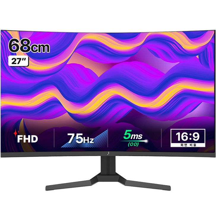 주연테크 FHD LED 75Hz 커브드 슬림베젤 모니터 주연테크 FHD LED 75Hz 커브드 슬림베젤 모니터