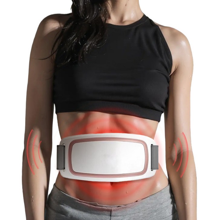 Donmmo 뱃살 운동기구 복부 지방 줄이기 온열 찜질복대 생리통