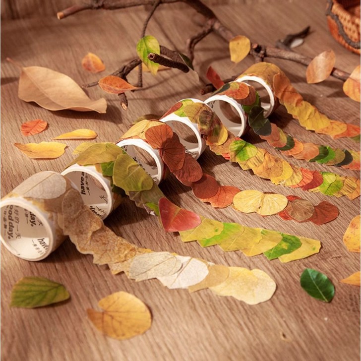 가을 낙엽 스티커 30종 150장