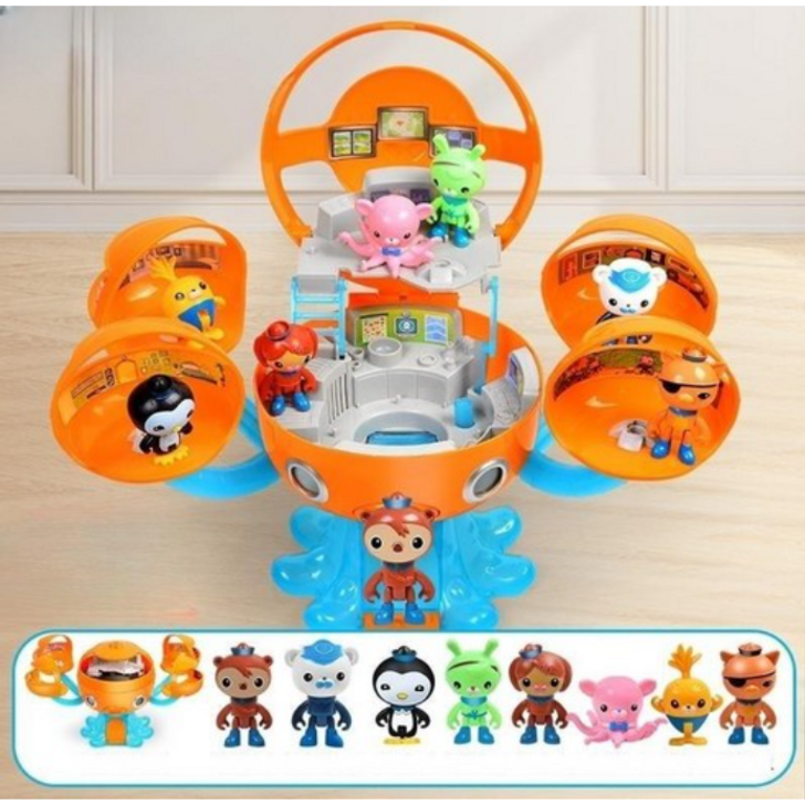 옥토포드 상어 플레이세트 바다탐험대 옥토넛 잠수함 장난감 보트 캐릭터 8종 세트