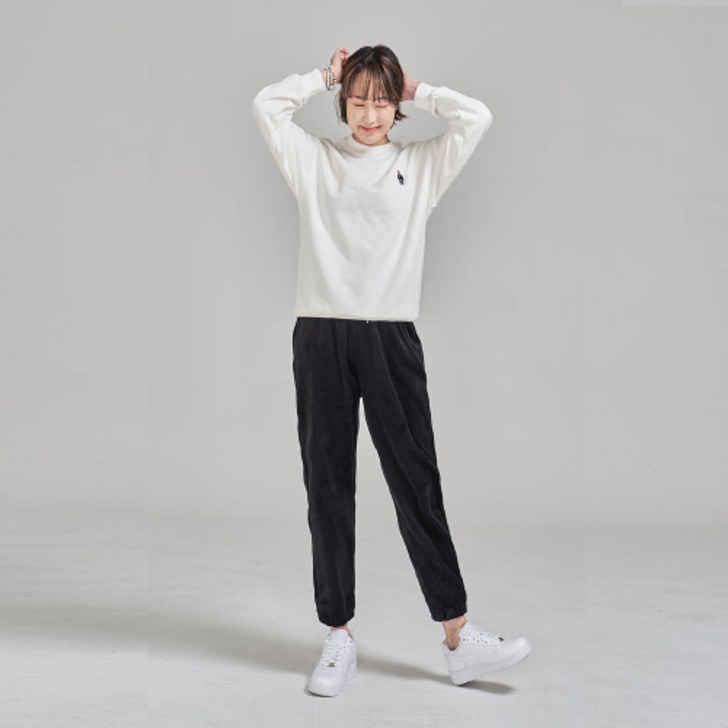 나타났다 코듀로이 스판 밴딩 기모 조거 바지