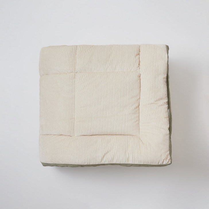 JAJU자주 양면으로 사용하는 극세사 통통 토퍼SS베이지