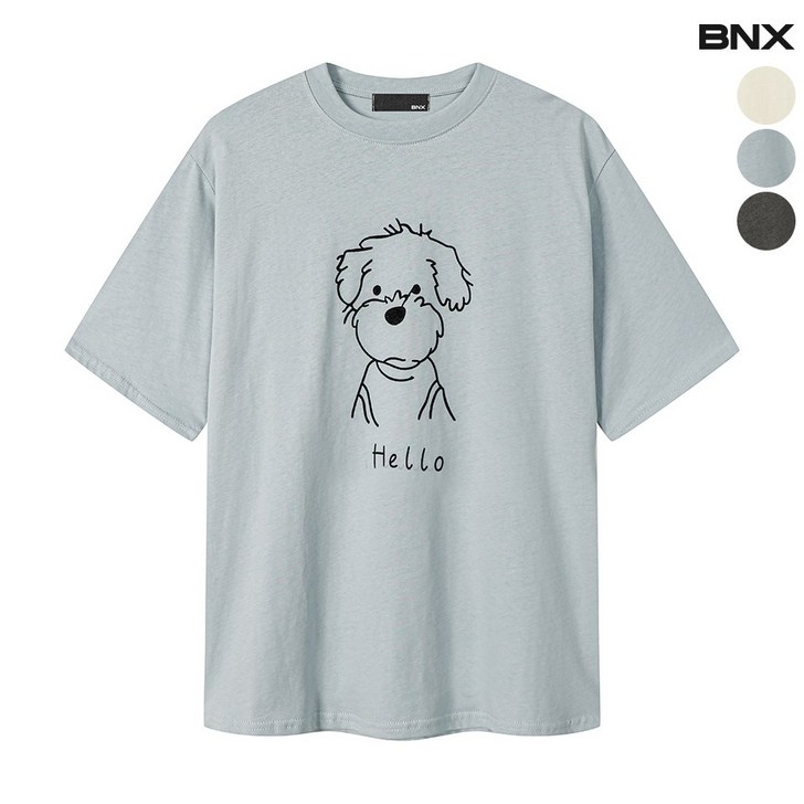 BNX 여성 헬로퍼피 반팔 티셔츠