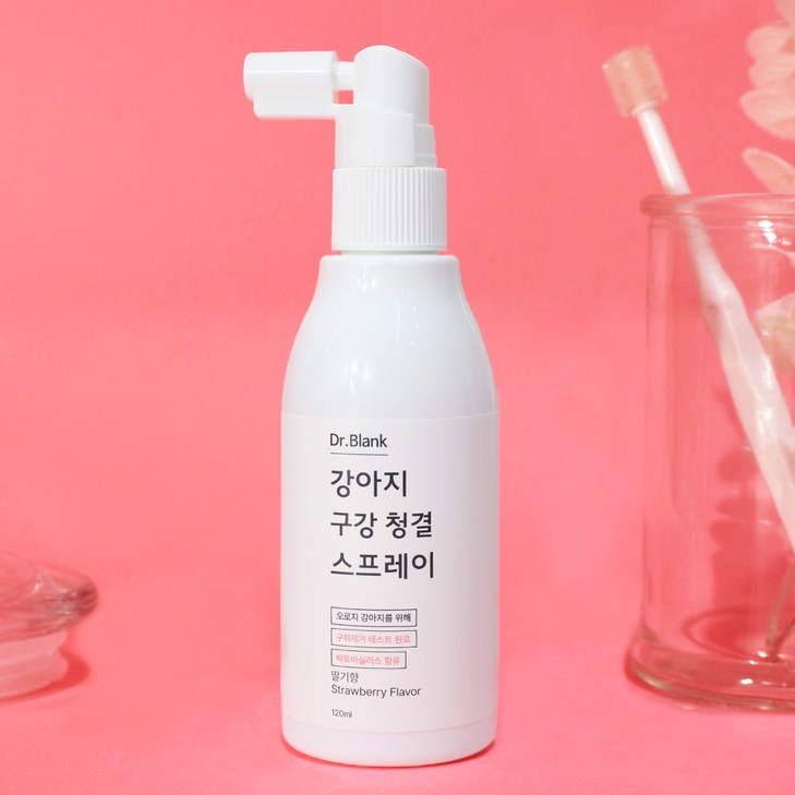 닥터블랭크 강아지 구강 청결 스프레이 딸기향