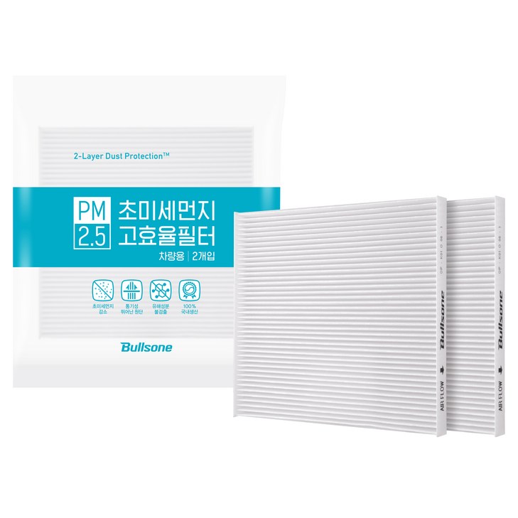 불스원 고효율 에어컨 필터 5호 2p, 1개, 단일상품