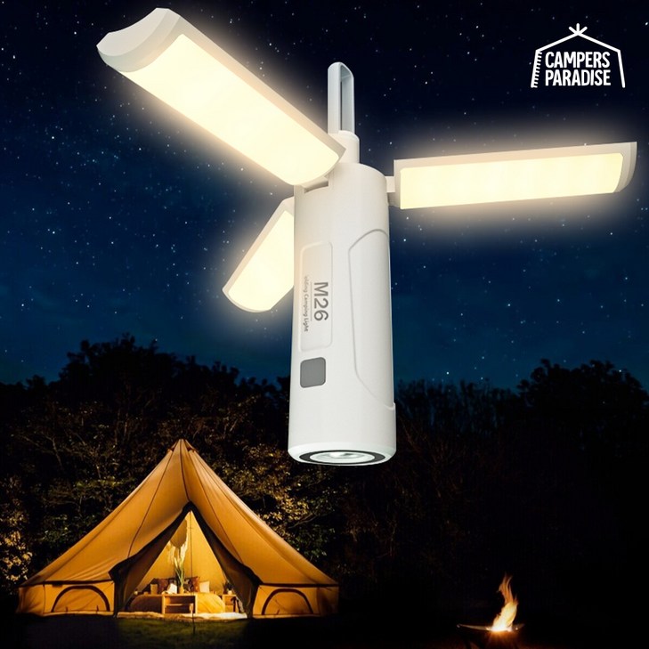 캠퍼스파라다이스 충전식 초강력 몬스터급 캠핑 랜턴, 단일 색상, 1개