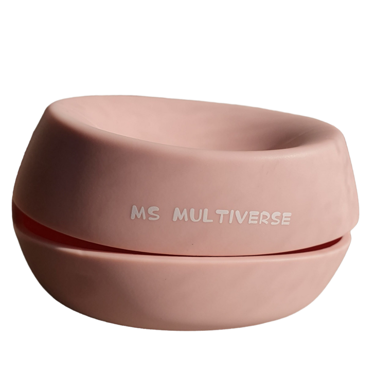 MS MULTIVERSE 메이크업 쿠션 스펀지 실리콘 보관 케이스 여행 휴대용 화장 퍼프 보관함, 1개, 핑크 MS MULTIVERSE 메이크업 쿠션 스펀지 실리콘 보관 케이스 여행 휴대용 화장 퍼프 보관함, 1개, 핑크