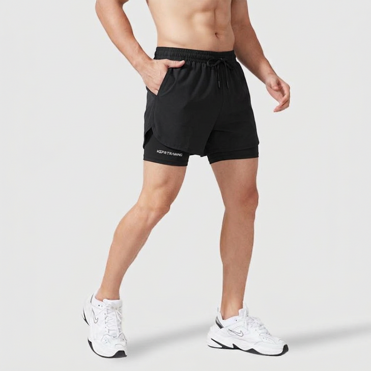 스타일닥터 남자 투인원 일체형 레깅스 반바지 런닝 헬스 축구 트레이닝 팬츠