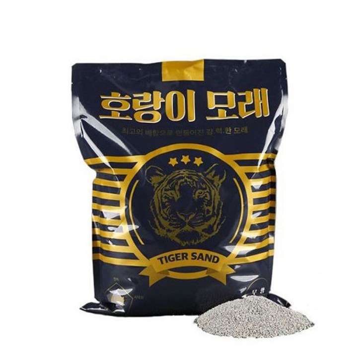 호랑이 호랑이모래 먼지없는 고양이모래 6kgx3개입총18kg 무향 고양이 모래벤토나이트
