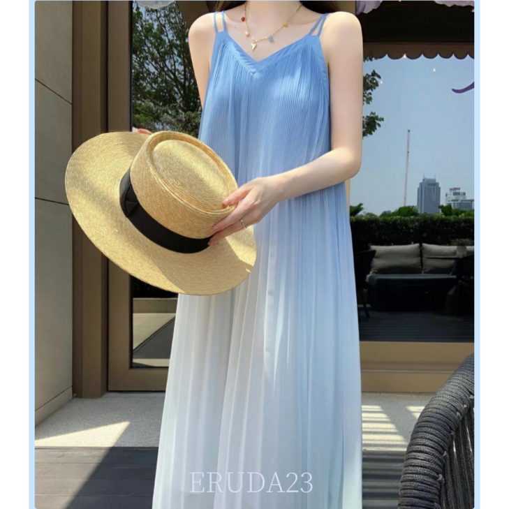 이루다23 여성 주름 나시 원피스ED240602